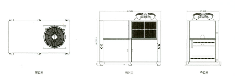 일체형 외형도